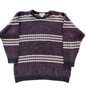 Vintage 90s Knits U Save crew neck sweater with some sparkle size est. to be M